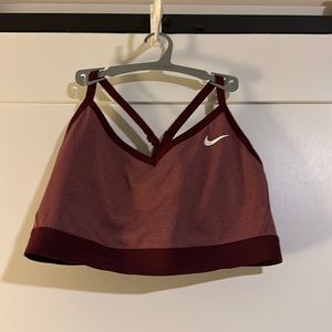Nike Burgundy Sports Bra